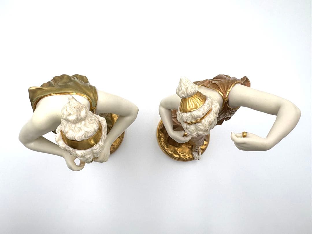 Royal Worcester ロイヤルウースター 1827 1828 フィギュリン 2体