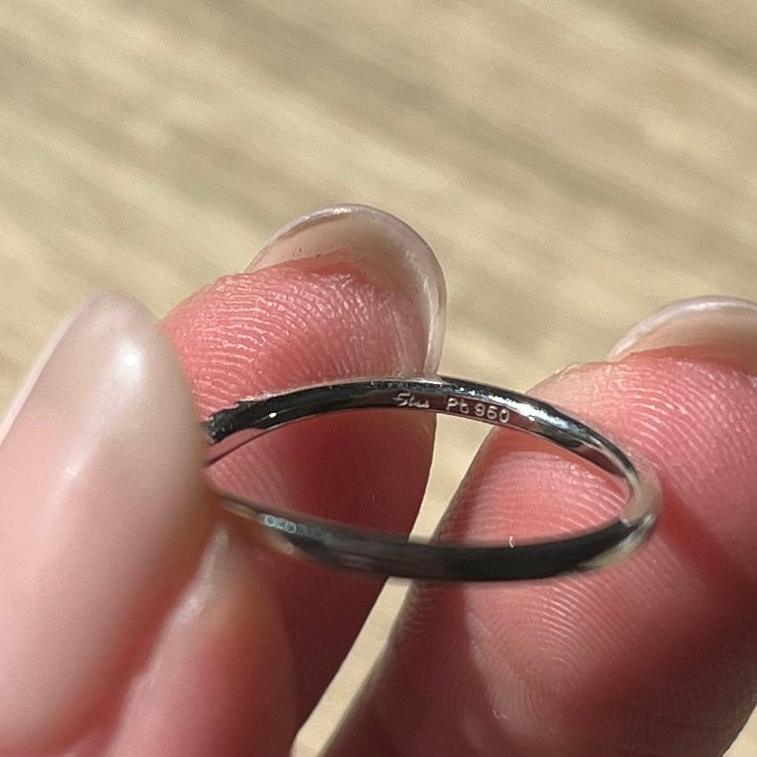 【starjewelry】WISHBONE V RING(Pt950)