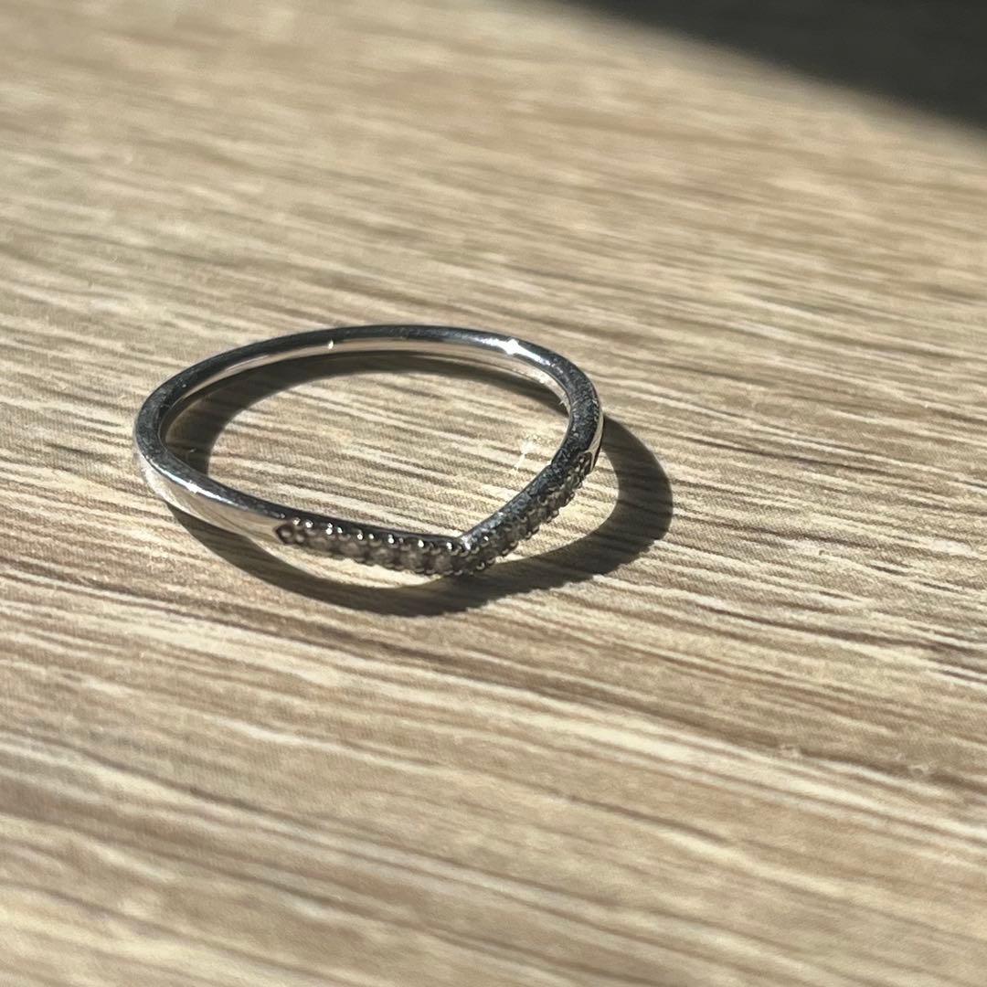 【starjewelry】WISHBONE V RING(Pt950)