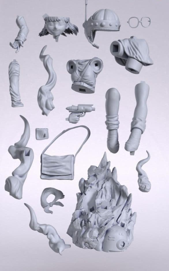 ルッカ クロノ・トリガー 1/10 未塗装未組立 フィギュア ガレージキット