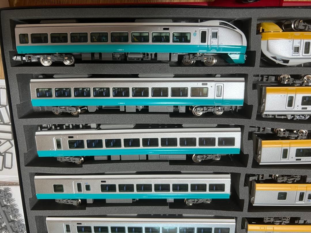 グリーンマックスe653系 黄色と緑色セット　室内灯付き！