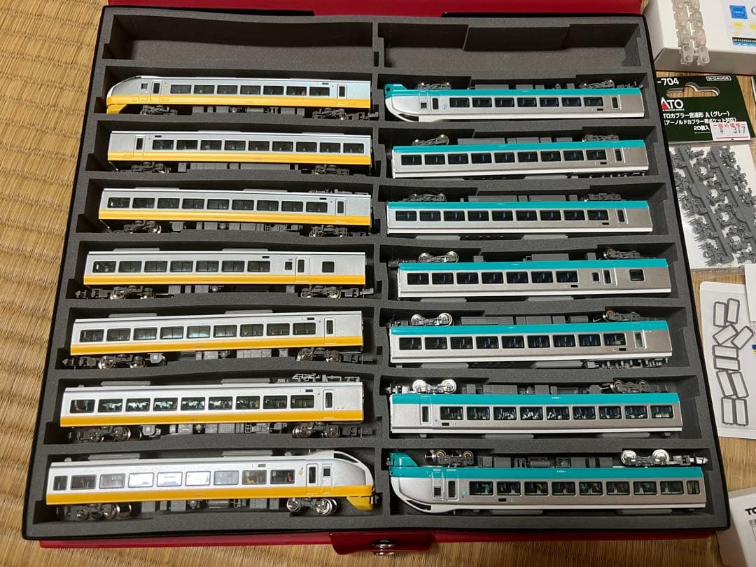 グリーンマックスe653系 黄色と緑色セット　室内灯付き！