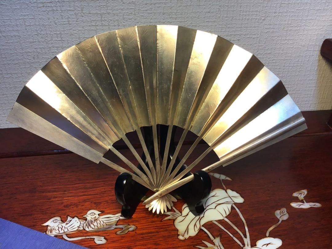 純銀 扇子 武比古 「松竹梅」7号 重さ約73g 縁起物 本物保証 - メルカリ