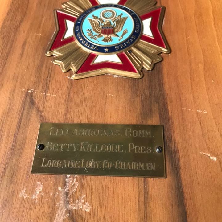 激レア！50s アメリカンアンティーク 米軍 退役軍人看板Antique USA