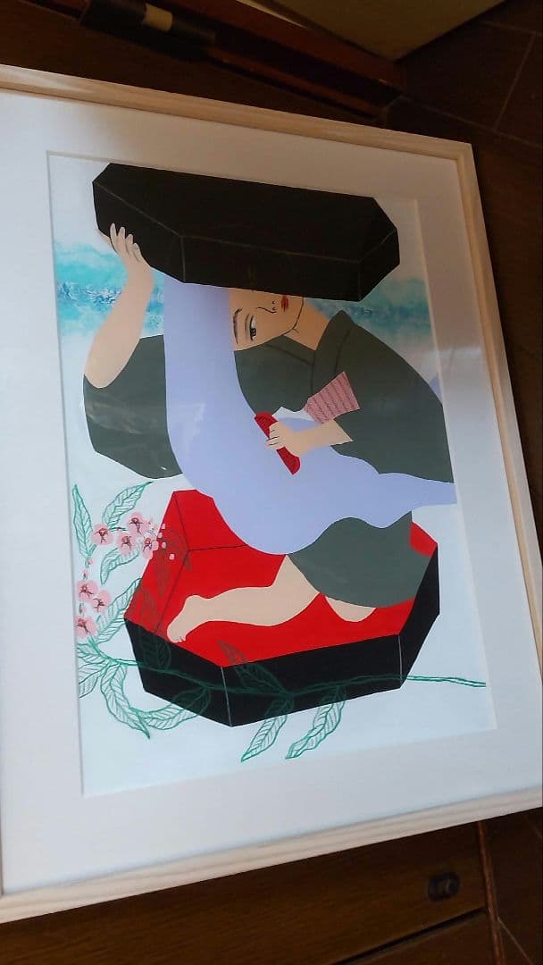 小島功 万葉の春 オリジナル木版画 STANDARD BOOKSTORE