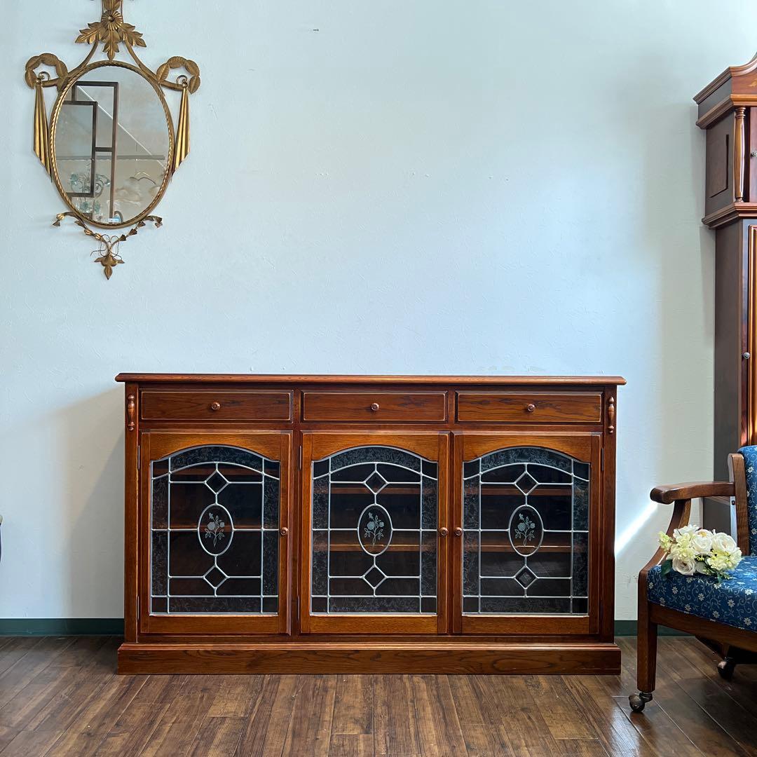 直接引取限定】三越家具 ブルージュ キャビネット サイドボード オーク