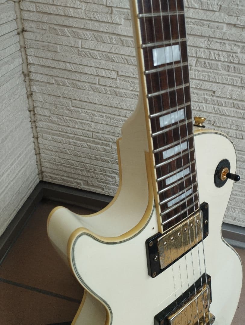 レフティ】Blitz ブリッツ レスポールカスタム クリームホワイト