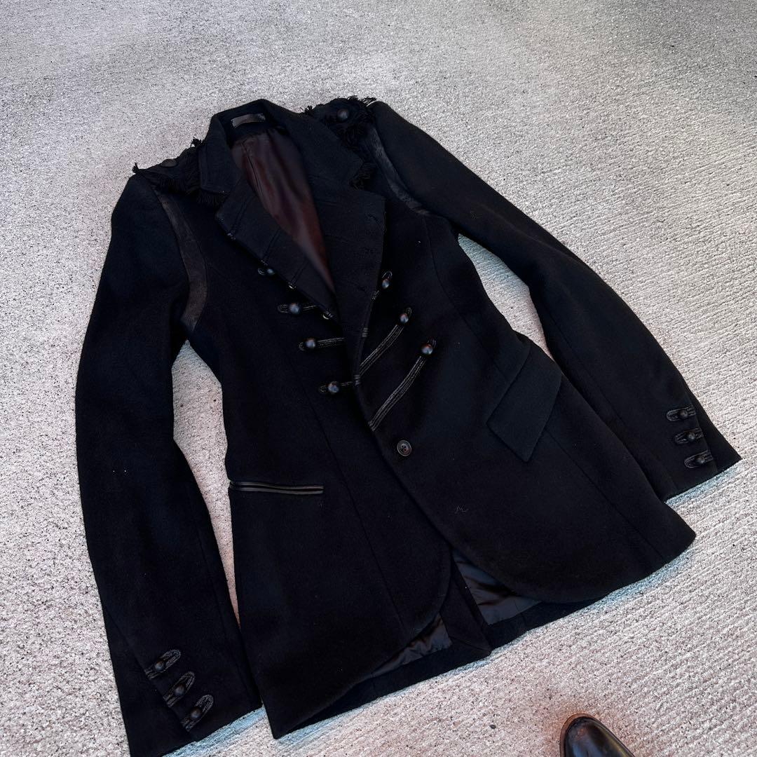 ifsixwasnine ナポレオンジャケット カシミヤ レザー v系