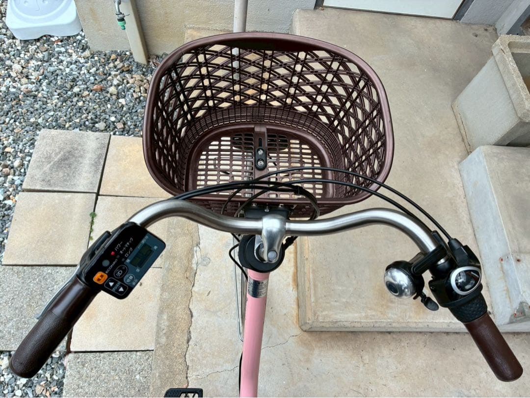電動自転車 №8454 パナソニック ビビDX 26インチ ピンク