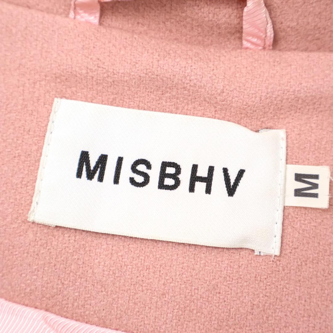 H4625-146◾️ミスビヘイブ バックプリントチェスターコート ウール