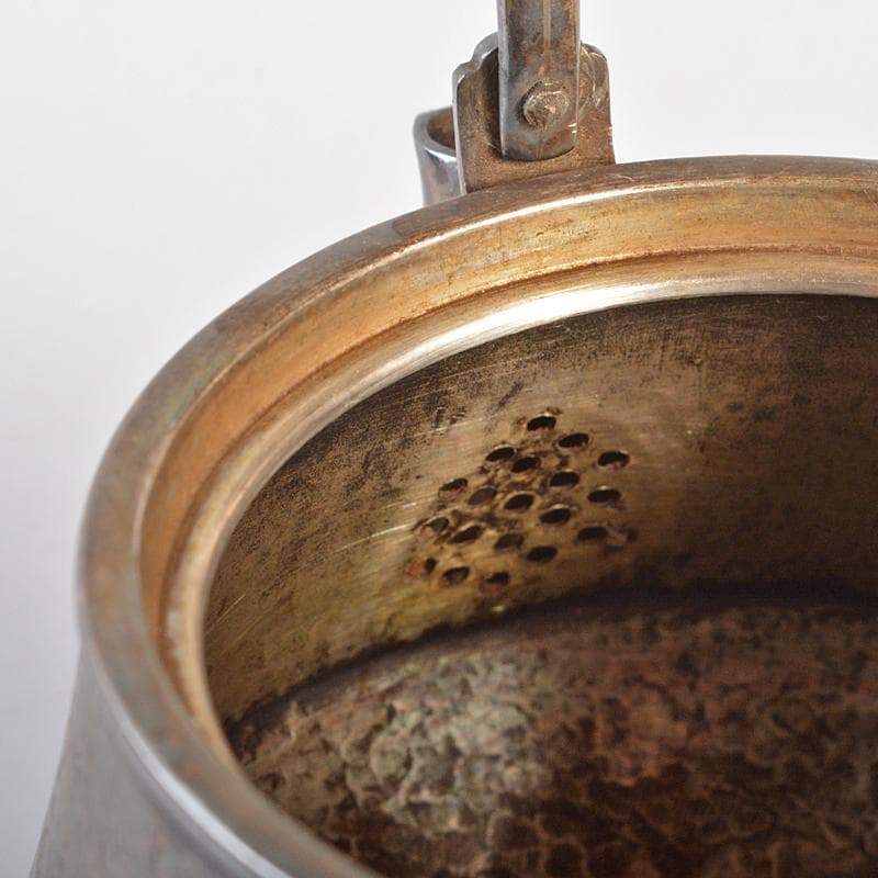 純銀製 銀瓶 湯沸し 錫半製茶托五客 九谷焼急須 煎茶器局