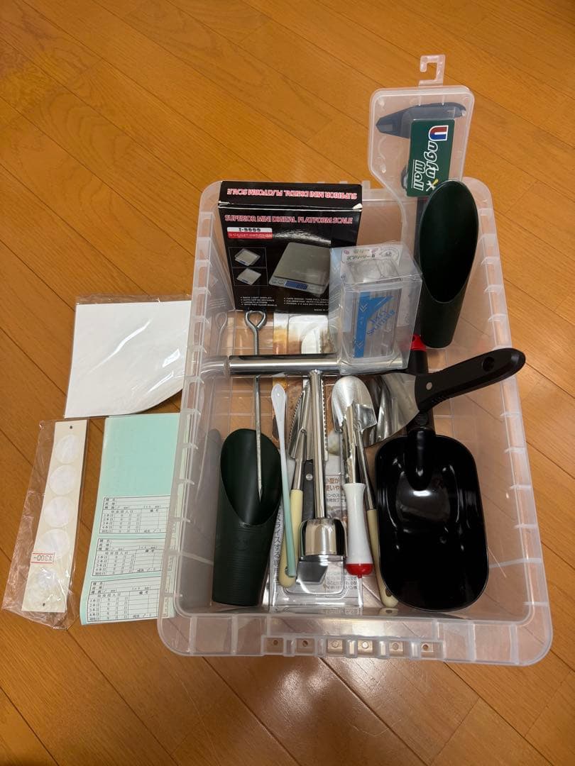 カブト虫、クワガタ虫等産卵飼育セット一式　ブロック崩し付き