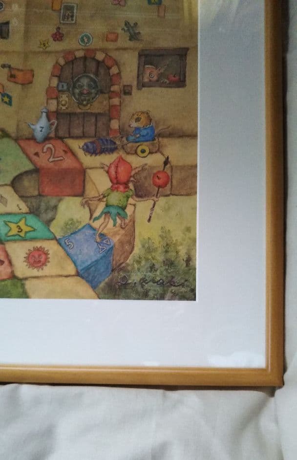 ✴️超特別価格【原画】『スゴロック居住区』犬　猫　動物画　パステル画　風景画