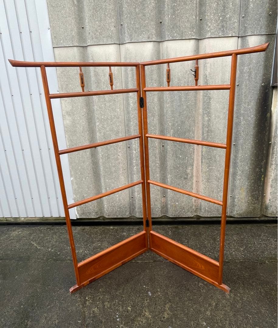 稀少 古道具 当時物 無垢材 木製 衣紋掛け 衣桁 着物掛け おしゃれ