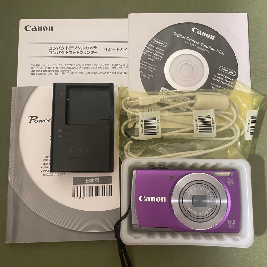 Canon キャノン　デジタルカメラ　PowerShot A3500 IS　紫 キヤノン、Wi-Fiを搭載した5倍ズーム「PowerShot A3500 IS」 - 価格.com