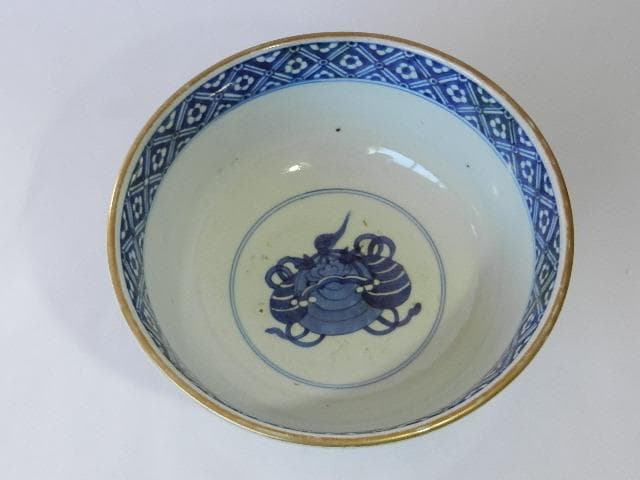 色絵有田焼（伊万里焼）大鉢 在銘「太清嘉慶年製」