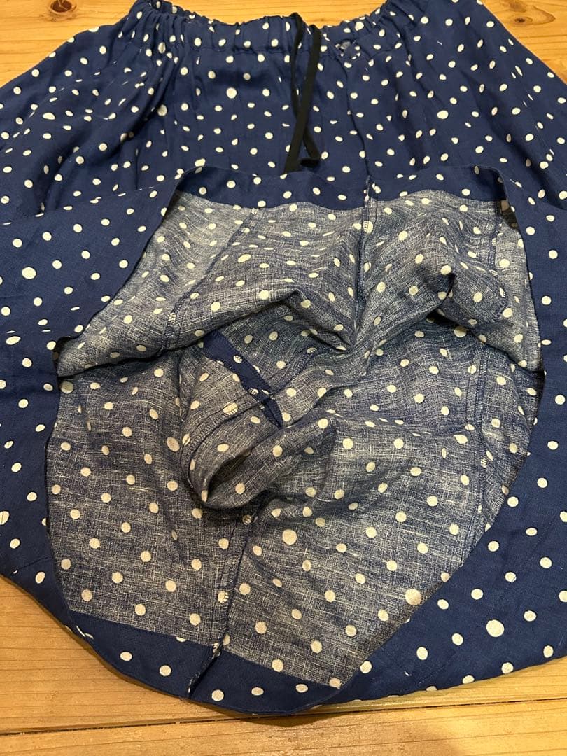 【23(日)迄】コムデギャルソン　コムコム　　ドットサルエルパンツ　XS