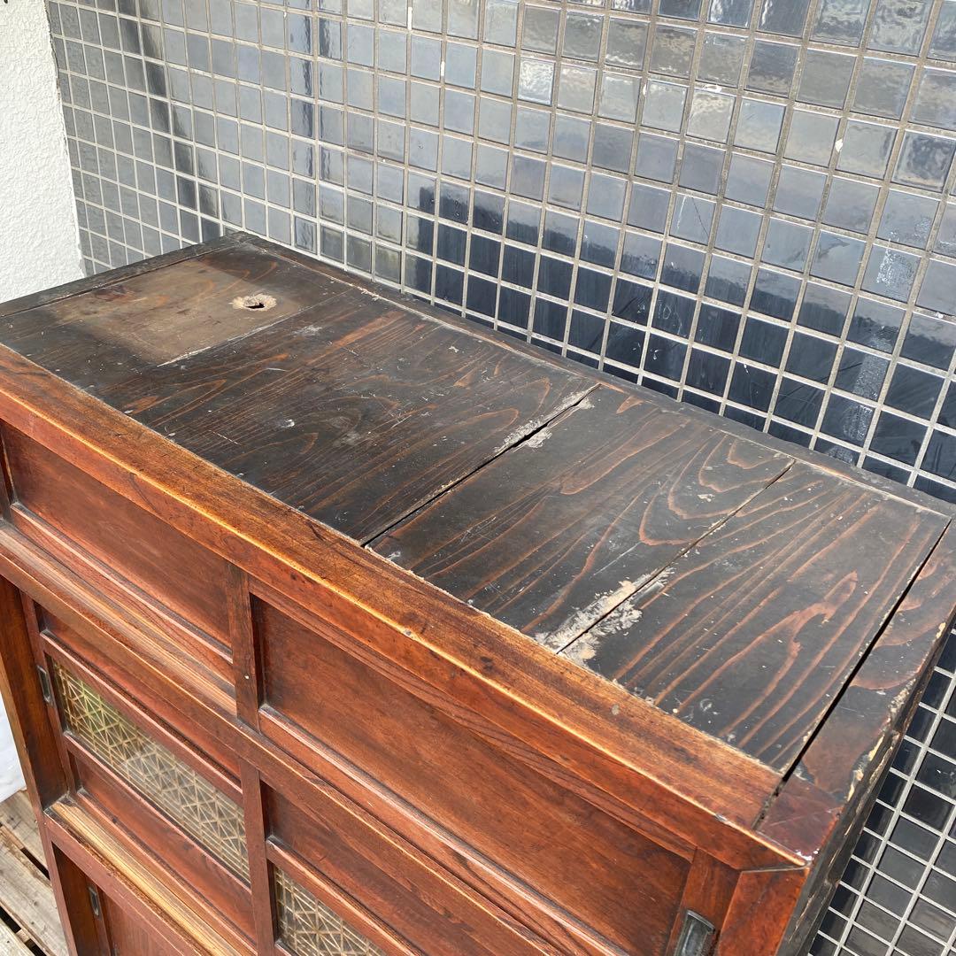 時代物 水屋箪笥 骨董品 和家具 アンティーク家具 店舗什器 古民家