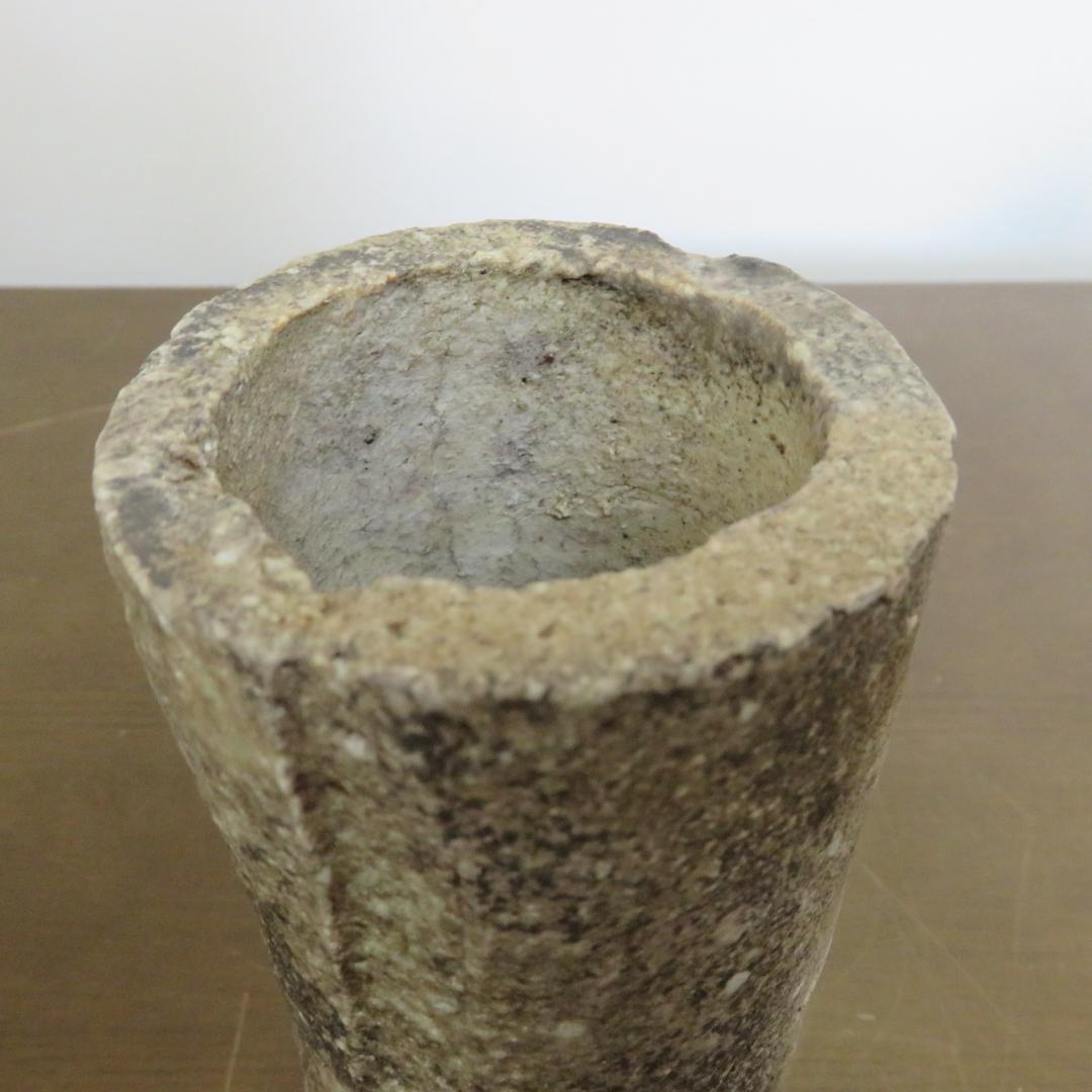 筒花入 花瓶 フラワーベース 作家 信楽 共箱 愛子