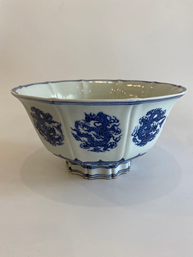 染付龍紋鉢　景徳鎮　馮伯祥作 染付龍紋鉢 景徳鎮 馮伯祥作 - メルカリ
