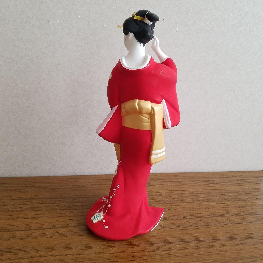 日本人形】 ◇ 博多人形 ◇ 白梅 赤着物 金帯 - メルカリ