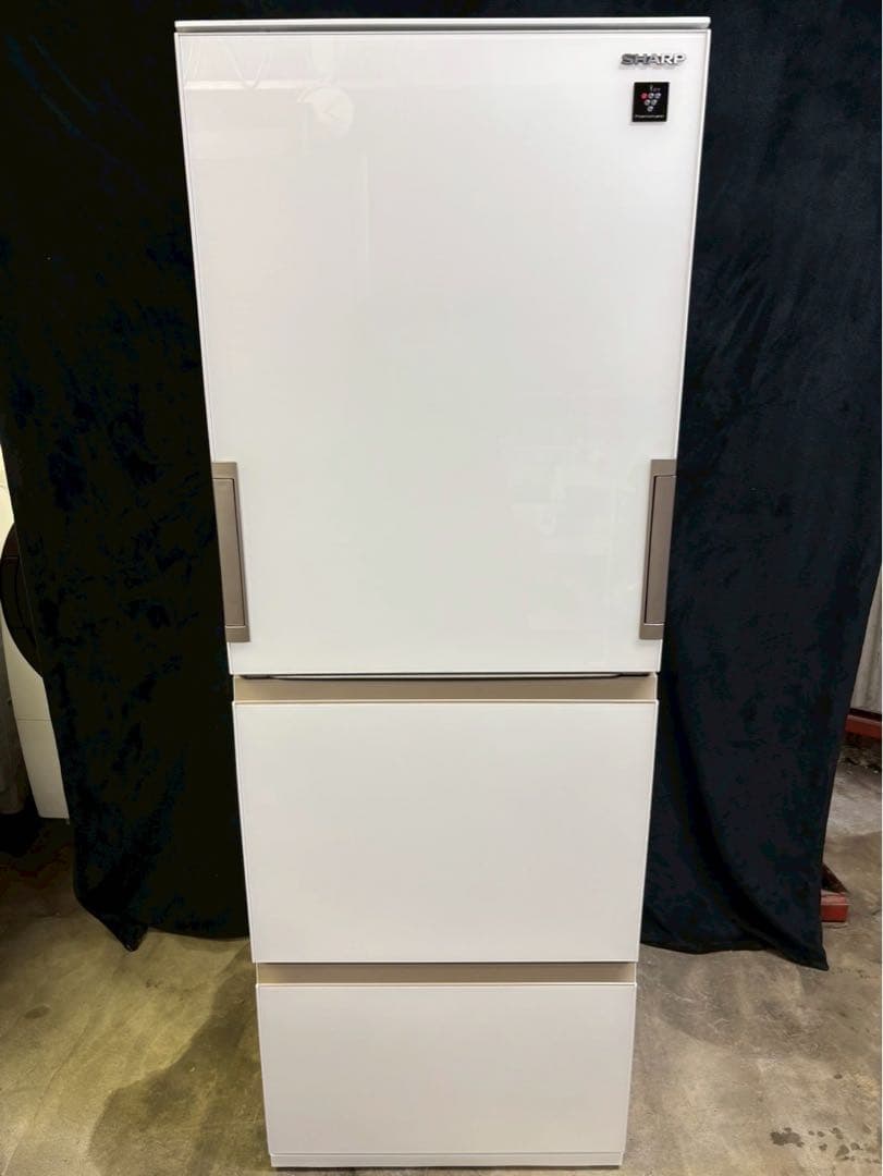 【美品】SHARP 冷蔵庫 SJ-GH35G-W 2020年製 350L 両開き