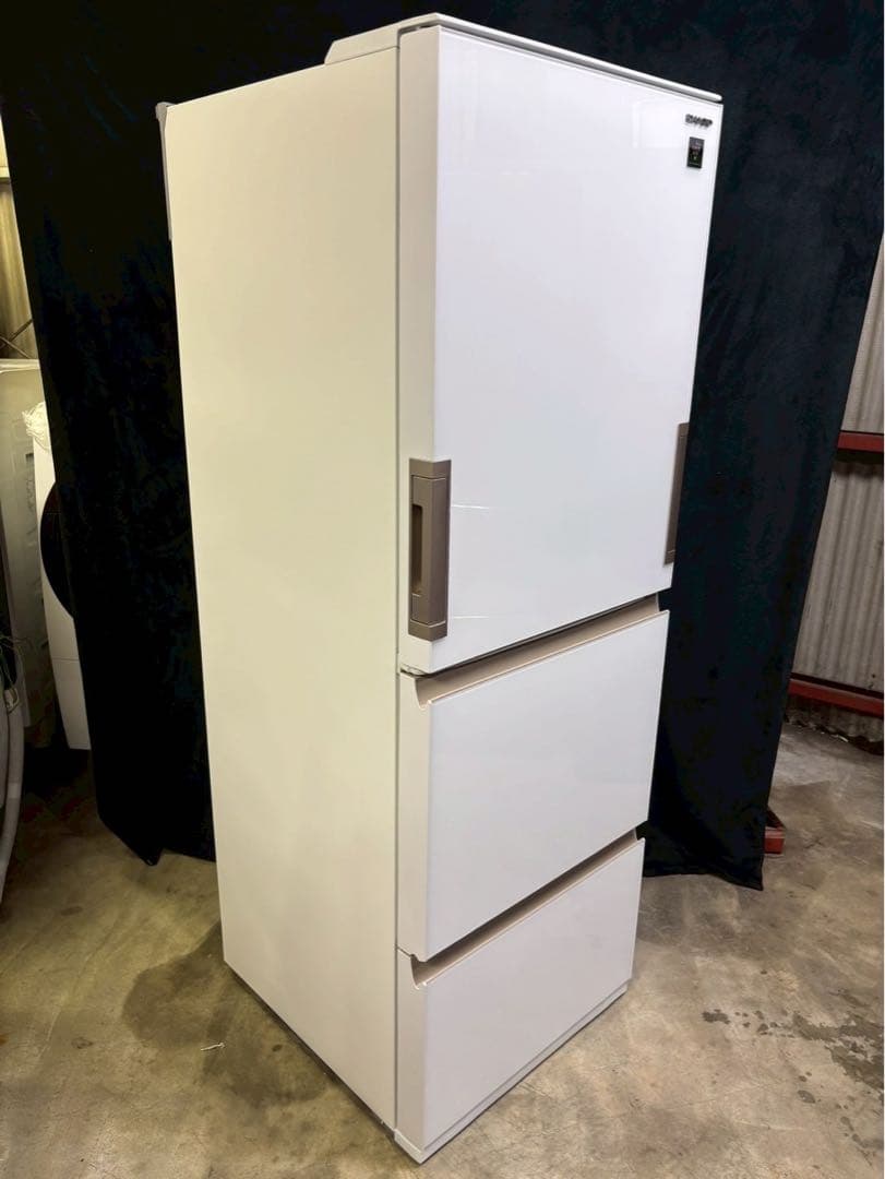 【美品】SHARP 冷蔵庫 SJ-GH35G-W 2020年製 350L 両開き