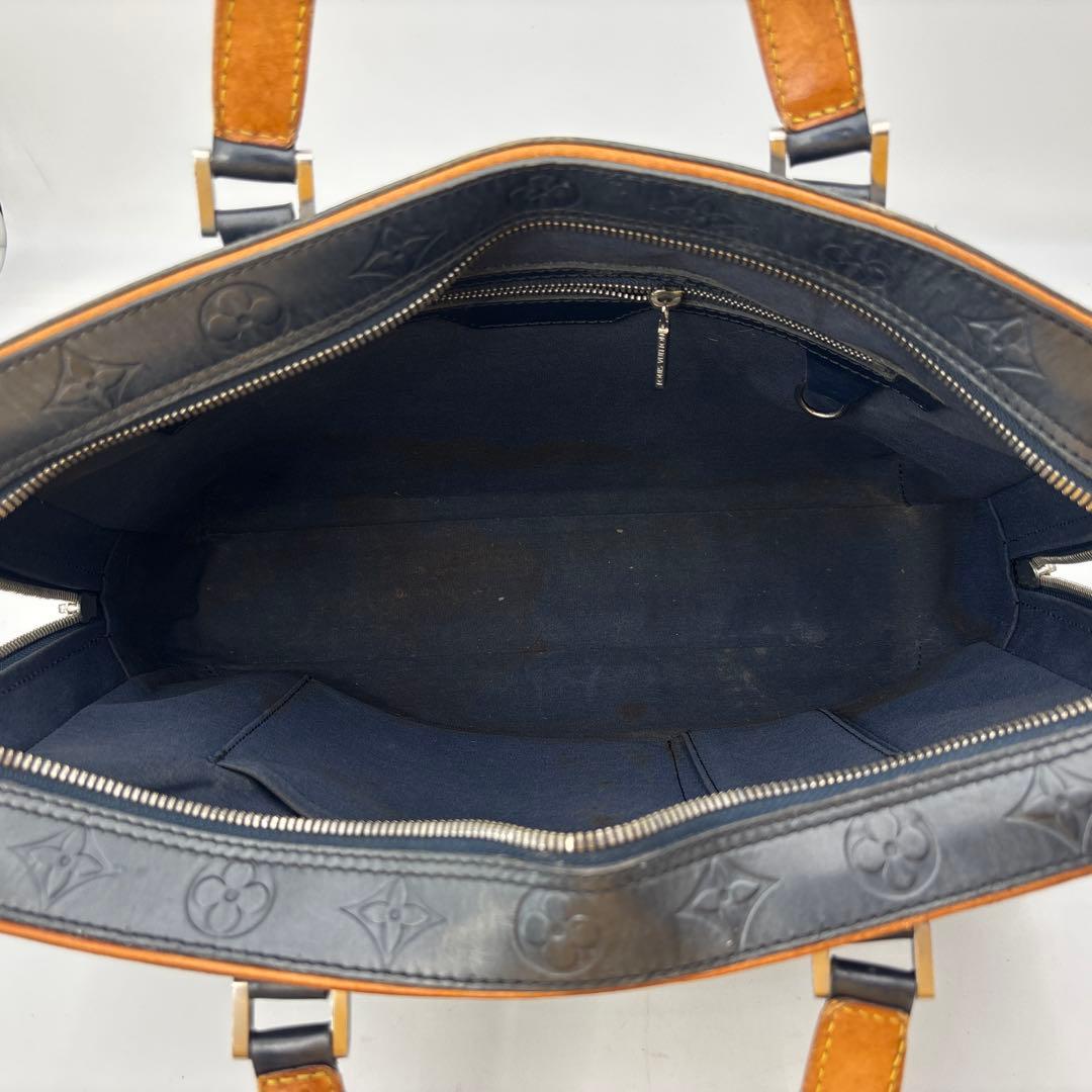 ルイヴィトン M55135 モノグラムマット マルデン ブルー ブリーフケース