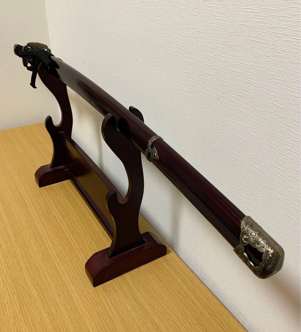 【模造刀】日本刀 打刀 加州藤原清光 朱呂鞘拵 樋入刀身