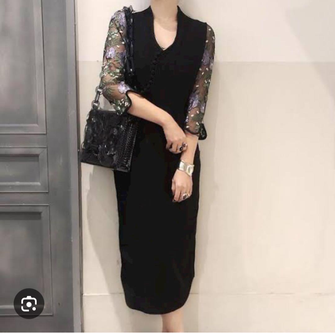 Mamekurogouchi 2019ss ボタニカルレースワンピース Mame kurogouchi