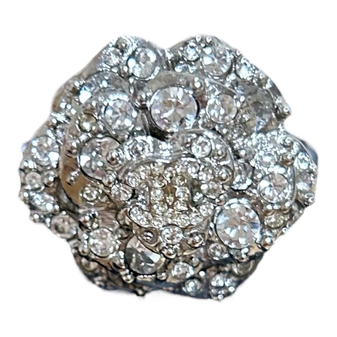 【ささき】CHANEL ココマーク　カメリア ラインストーン　リング