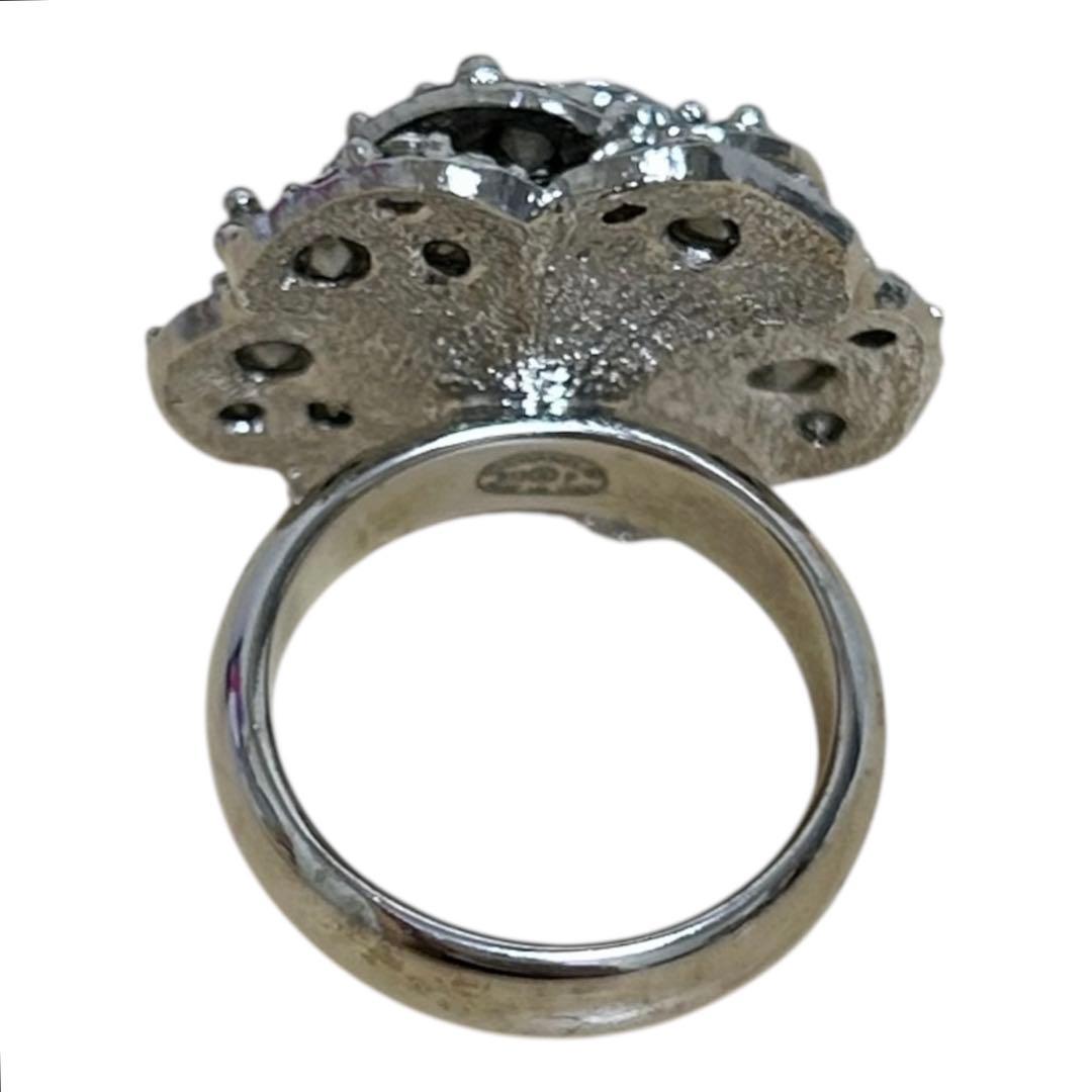 【ささき】CHANEL ココマーク　カメリア ラインストーン　リング