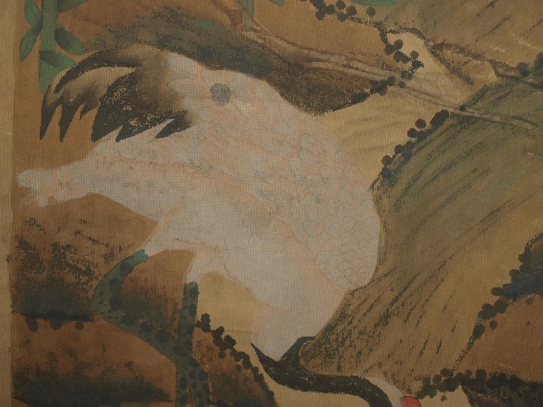 民間仕入れ品 割引 中国 近时代の画家 苏长春作 掛け軸肉筆絵BD283A12-1