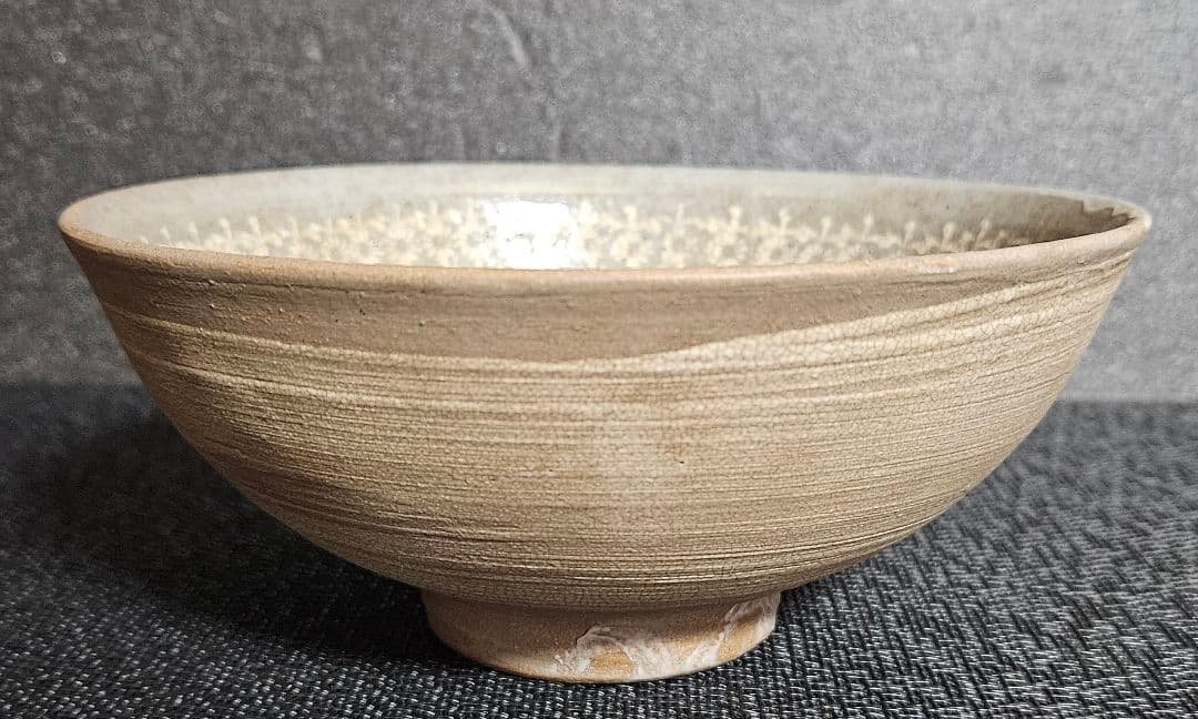 徳島県鳴門【森浩三】造　三島茶碗　刷毛目茶碗　茶道具　茶器