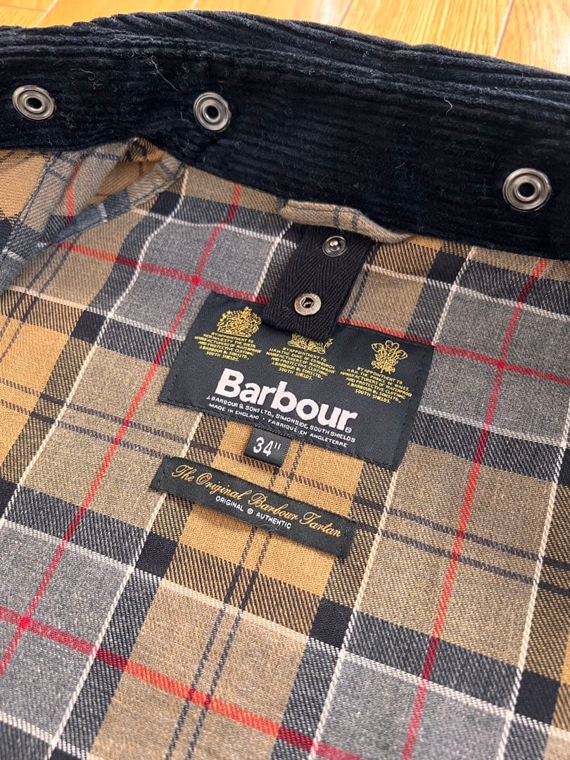 Barbour ビデイルSL ブラック34