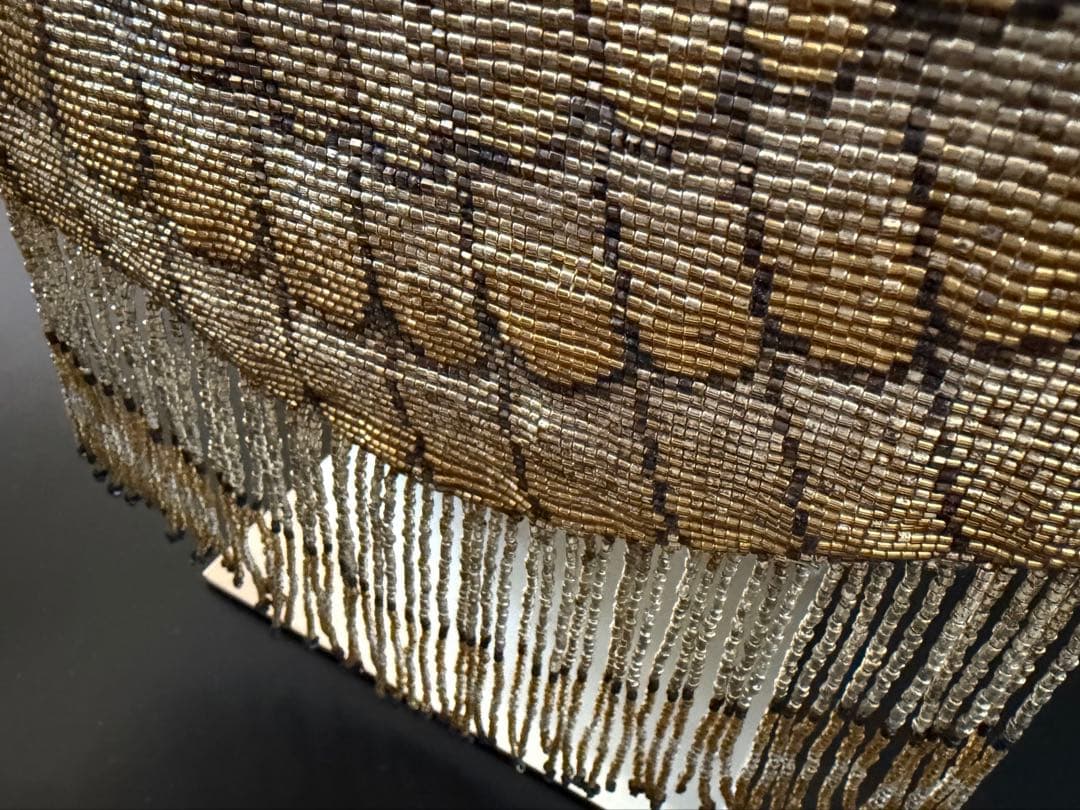 銀座◼︎白牡丹◼︎総ビーズバッグ 着物 謝恩会 冠婚葬祭 結婚式 パーティ 高級