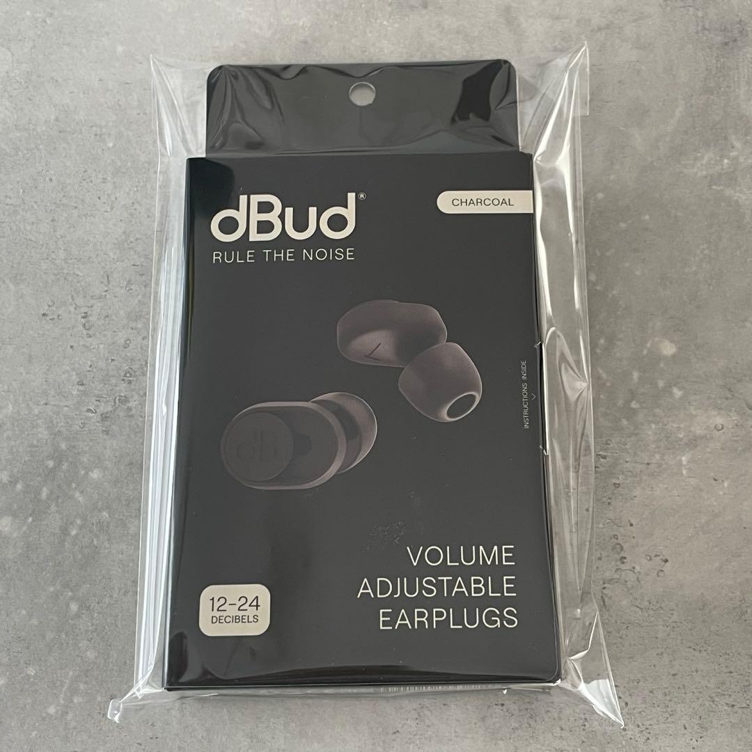 dBud 音量調整可能なイヤープラグ（耳栓）charcoal Black dBud 音量調整可能なイヤープラグ（耳栓）charcoal Black
