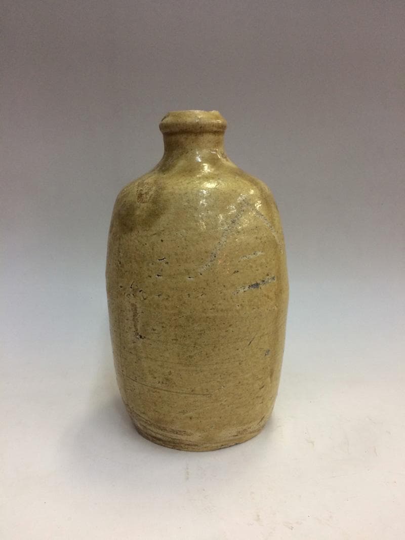 ★骨董一点もの！　黄瀬戸/瀬戸焼 徳利 江戸中期~ 1820~1850年頃_2