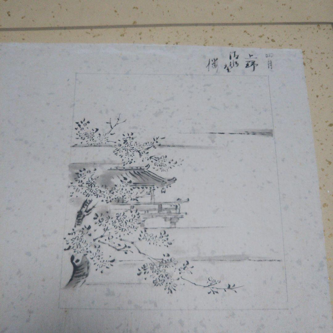 骨董 江戸名所 十二ヶ月 屏風法下画