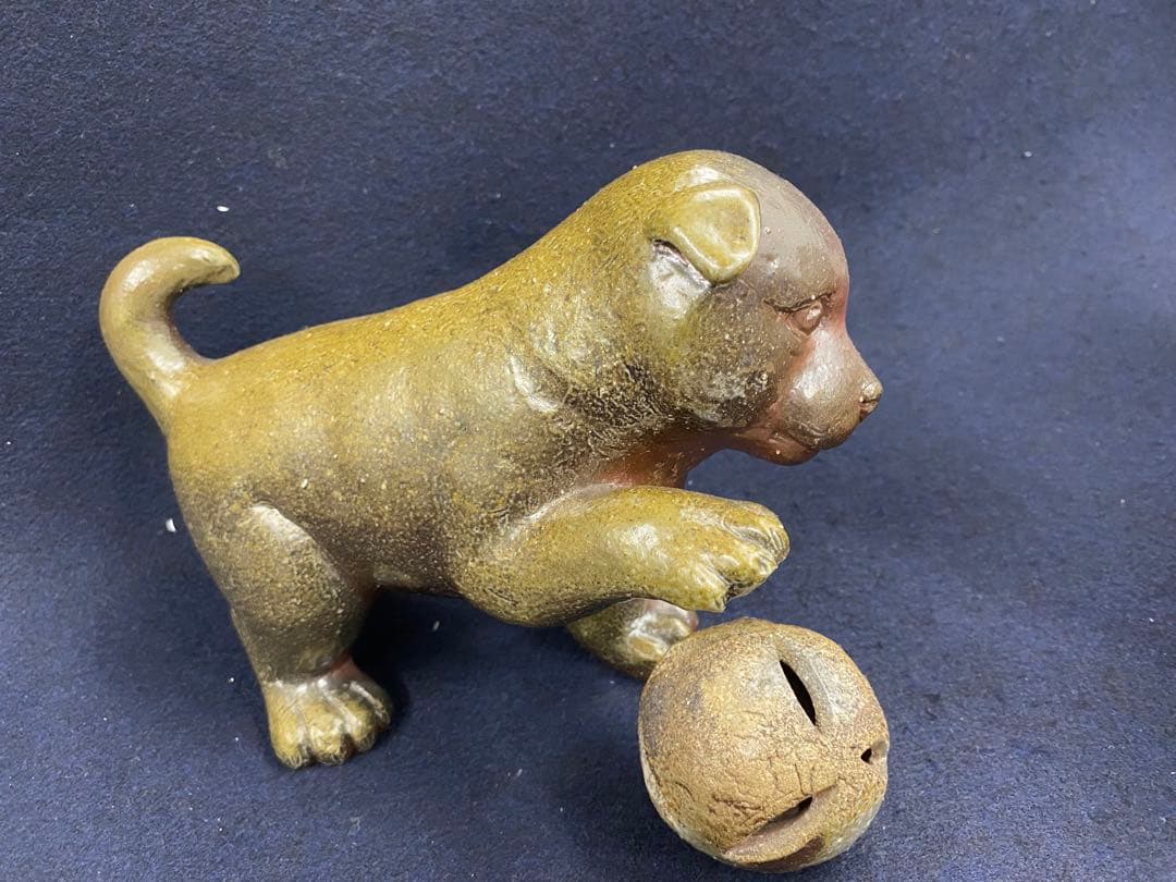 出井尚文 備前焼 戌置物 香炉 共箱の通販はau PAY マーケット - 輸入