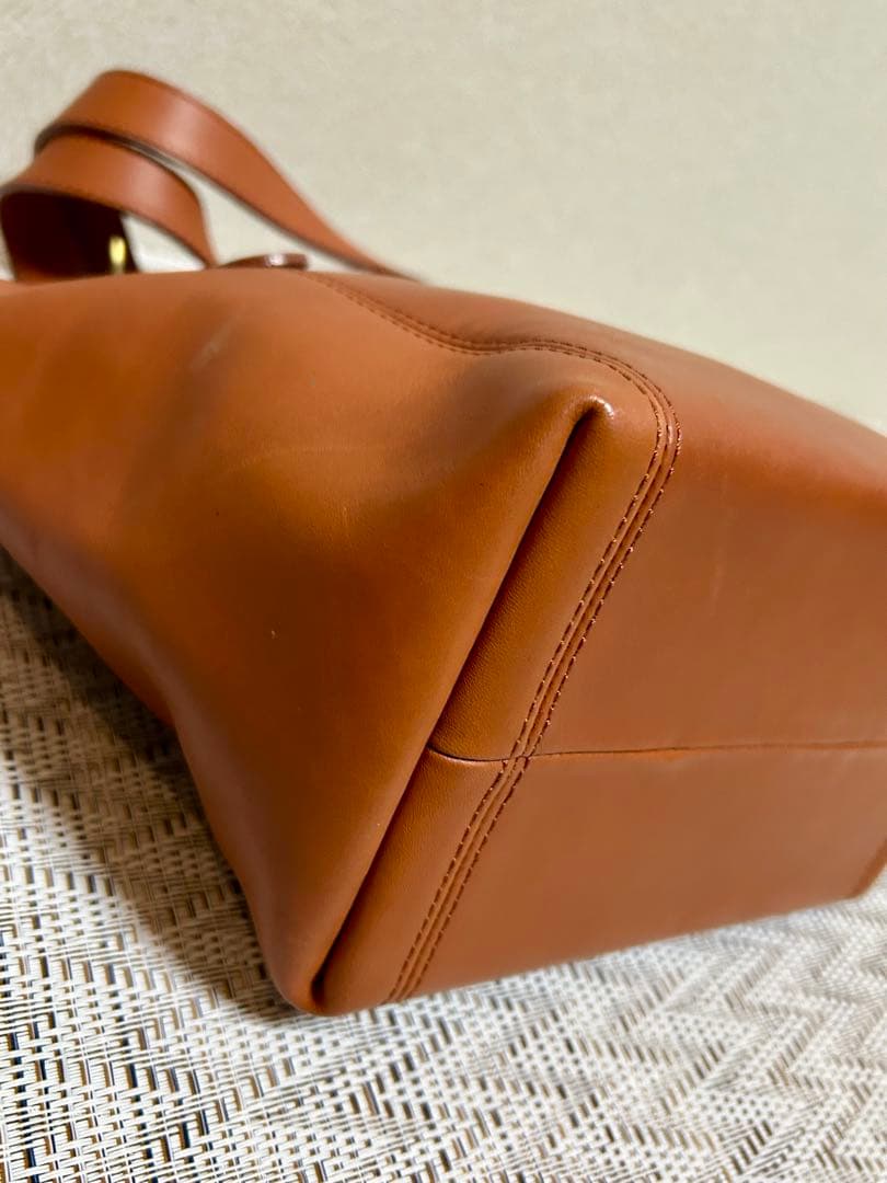 COACH オールドコーチ レザー バッグ キャメル 101-31 ポーチ付き