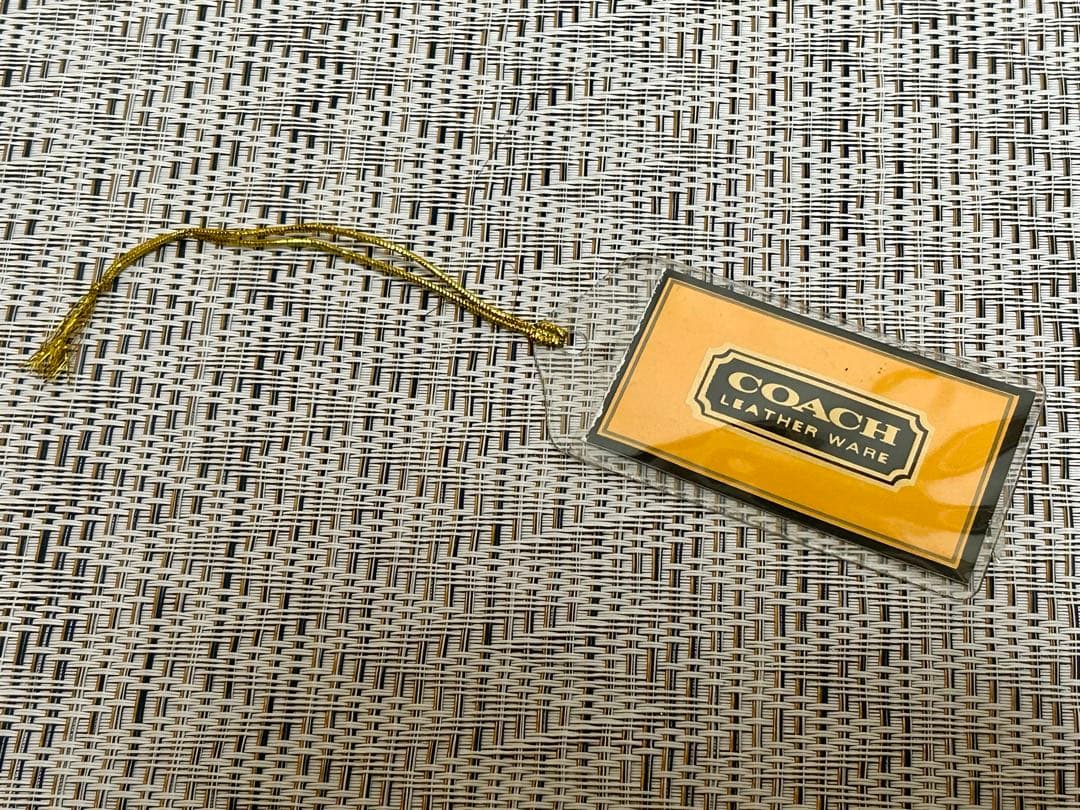 COACH オールドコーチ レザー バッグ キャメル 101-31 ポーチ付き