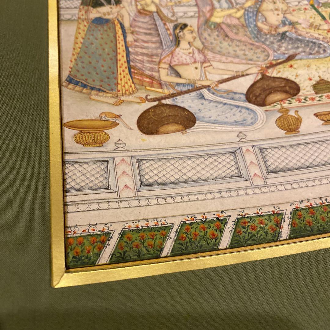 真田あきらシルクスクリーン版画「春・花」額寸縦57cm x 横41cm