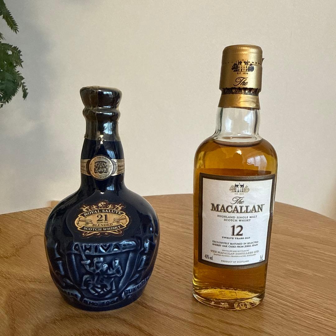 シーバスRoyal Salute 21年 & マッカラン12年ミニボトルセット - メルカリ