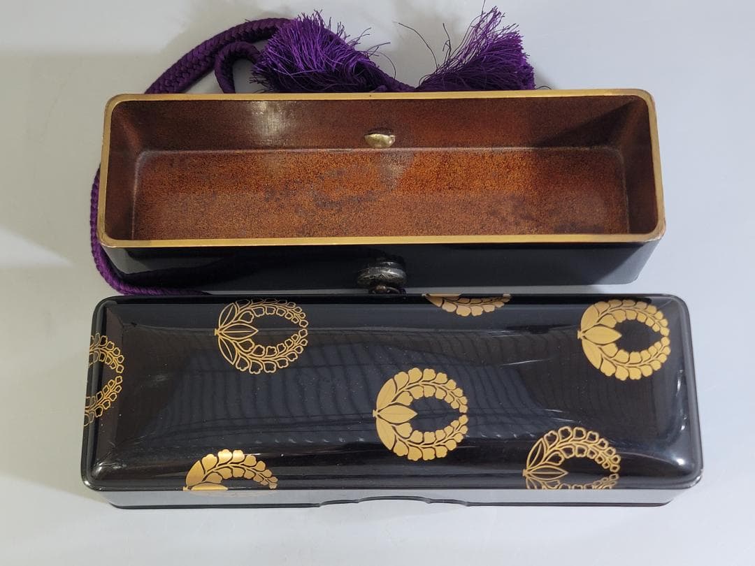 DT350 古美術 時代蒔絵 内梨地 文庫