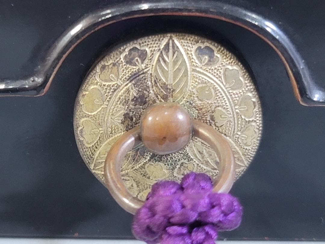 DT350 古美術 時代蒔絵 内梨地 文庫