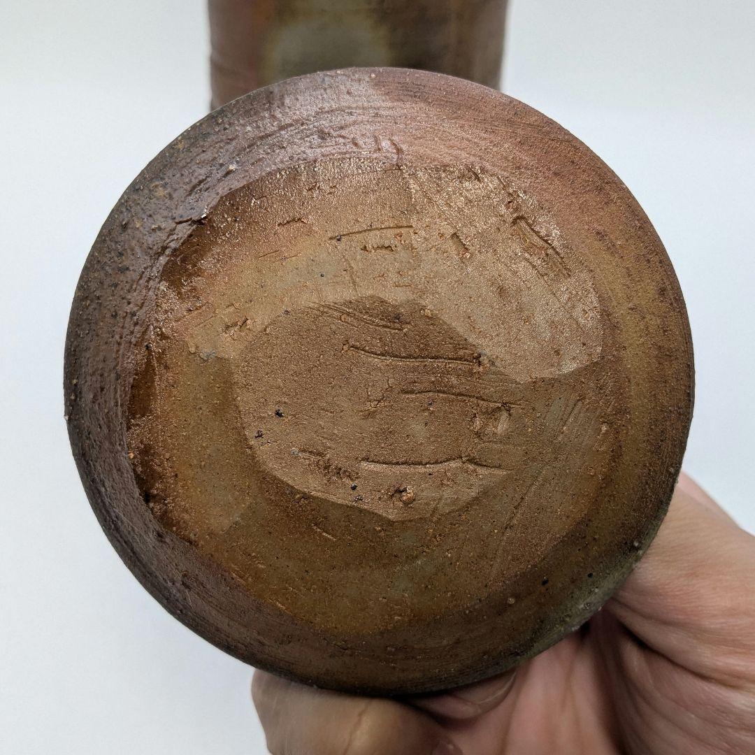 伝統工芸士 高原敏 備前焼 細水指B 共箱共布栞 水差し 抹茶