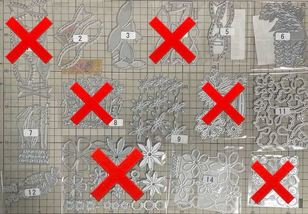 追加しました（お写真16.17枚目）選べるカッティングダイ　300円均一 Amazon.co.jp: カッティングダイ - ダイカッティング: ホビー