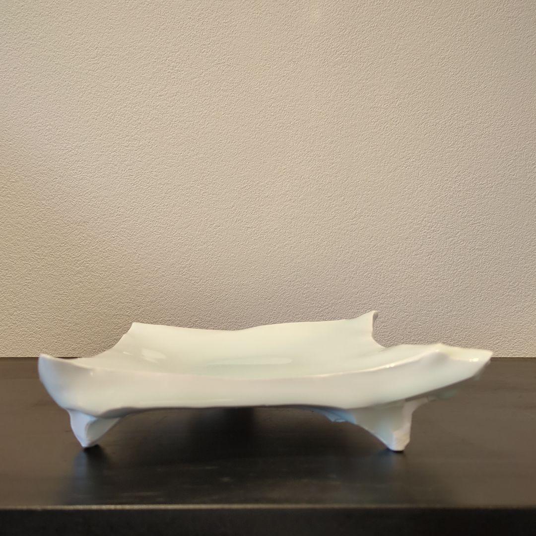 加藤委 造 青白磁 角皿