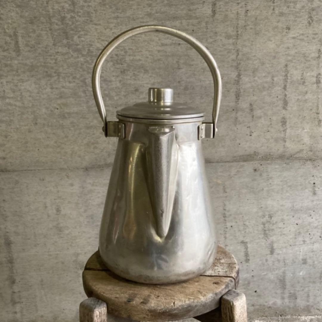 ミルクポット ケトル 学校 給食 容器 大型 アルミ 金属 レトロ